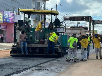 Nova etapa do Recapeamento e Revitalização na Av. Capitão Sílvio! 🚧🔥 Em São Miguel do Guaporé